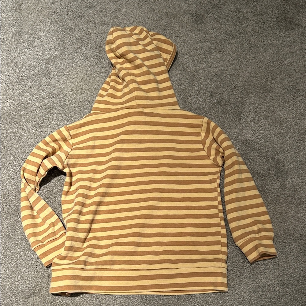Kate Quinn Tan and Cream Striped Hoodie - Picture 4 of 4